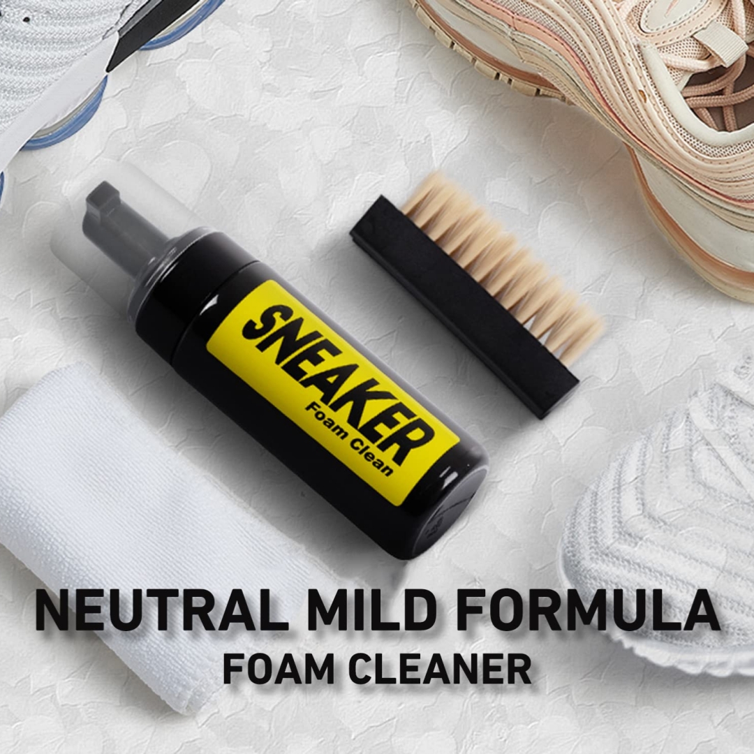 White Sneaker Care Kit - Nettoyeur de baskets en mousse sans