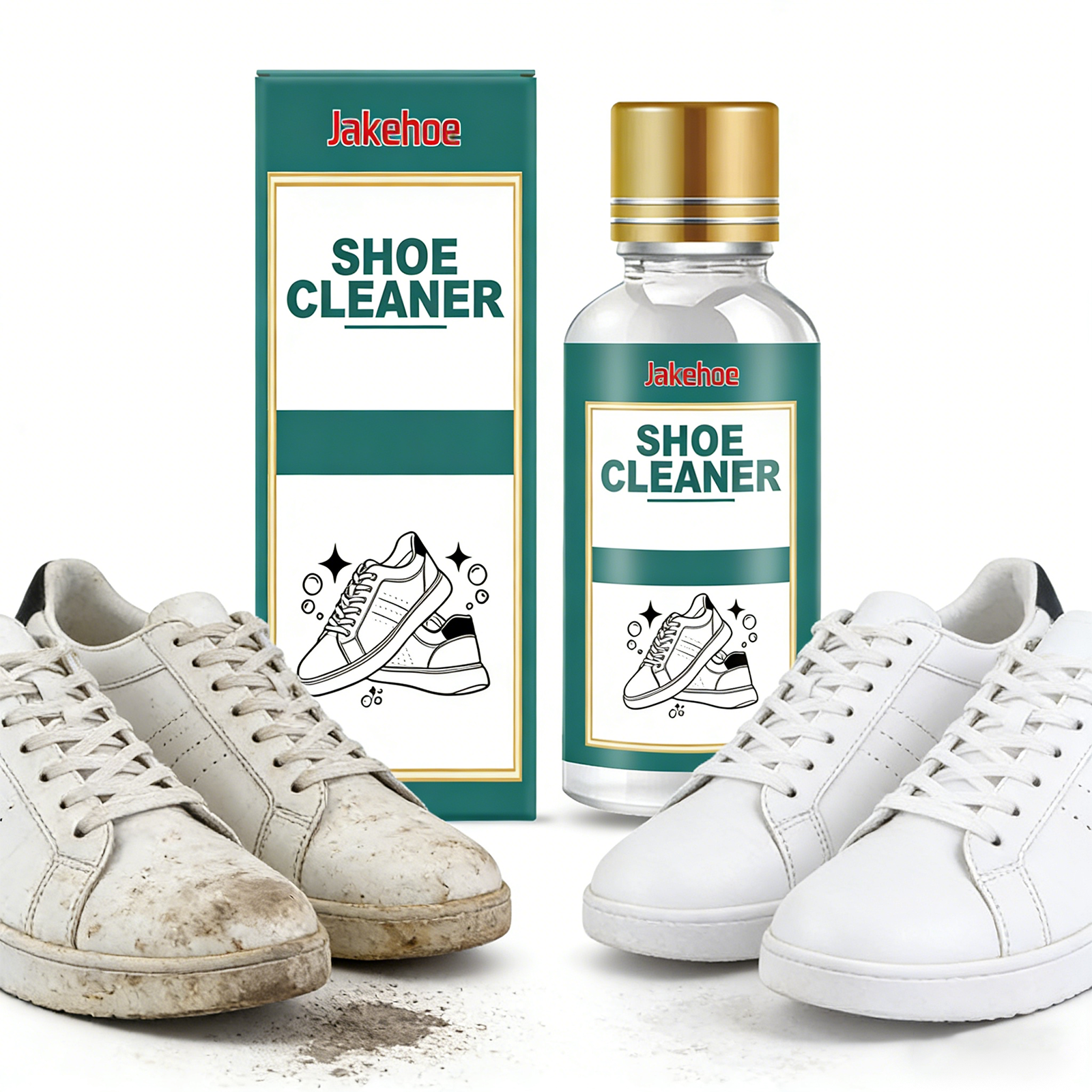 White Sneaker Care Kit - Nettoyant professionnel pour chaussures blanches, détachant